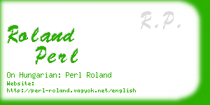 roland perl business card